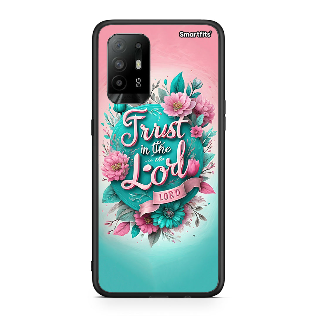 Oppo A94 5G Lord Trust θήκη από τη Smartfits με σχέδιο στο πίσω μέρος και μαύρο περίβλημα | Smartphone case with colorful back and black bezels by Smartfits