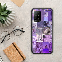 Thumbnail for Purple Aesthetic Collage - Oppo A94 5G / F19 Pro / Reno5 Lite θήκη