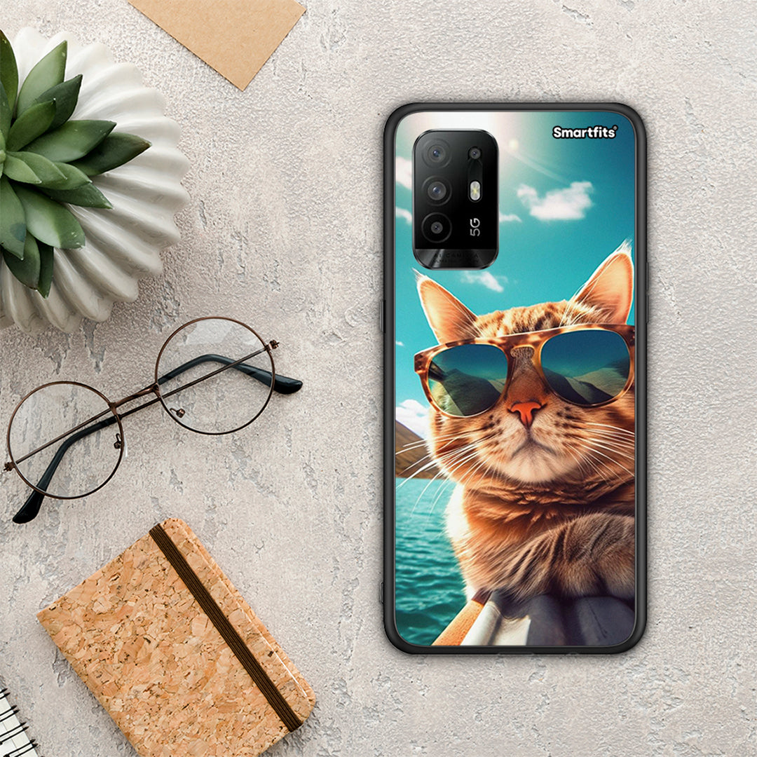 Summer Cat - Oppo A94 5G / F19 Pro / Reno5 Lite case