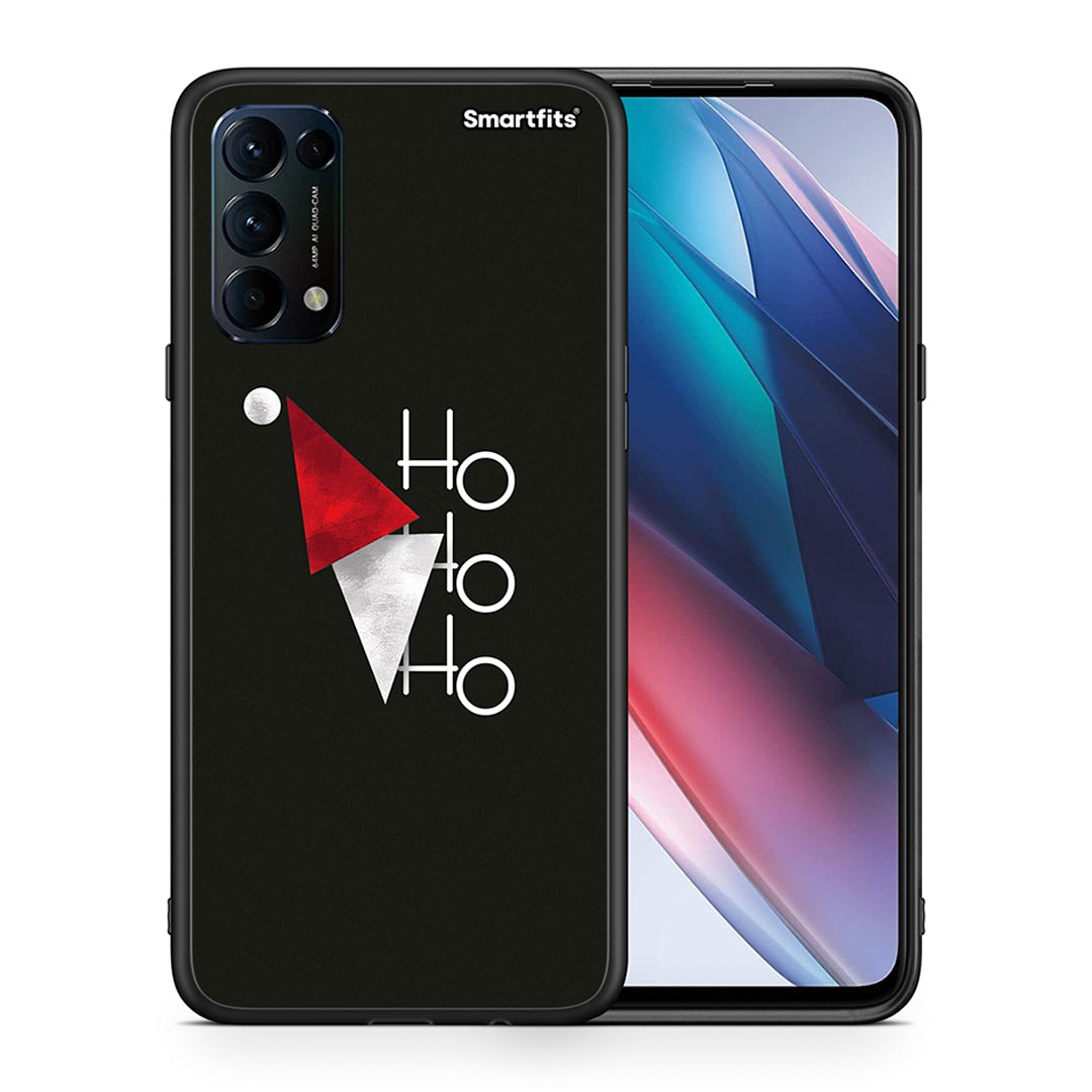 Θήκη Oppo Find X3 Lite / Reno 5 5G / Reno 5 4G Minimal Christmas από τη Smartfits με σχέδιο στο πίσω μέρος και μαύρο περίβλημα | Oppo Find X3 Lite / Reno 5 5G / Reno 5 4G Minimal Christmas case with colorful back and black bezels