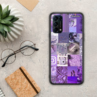 Thumbnail for Purple Aesthetic Collage - Oppo Find X3 Lite / Reno 5 5G / Reno 5 4G θήκη