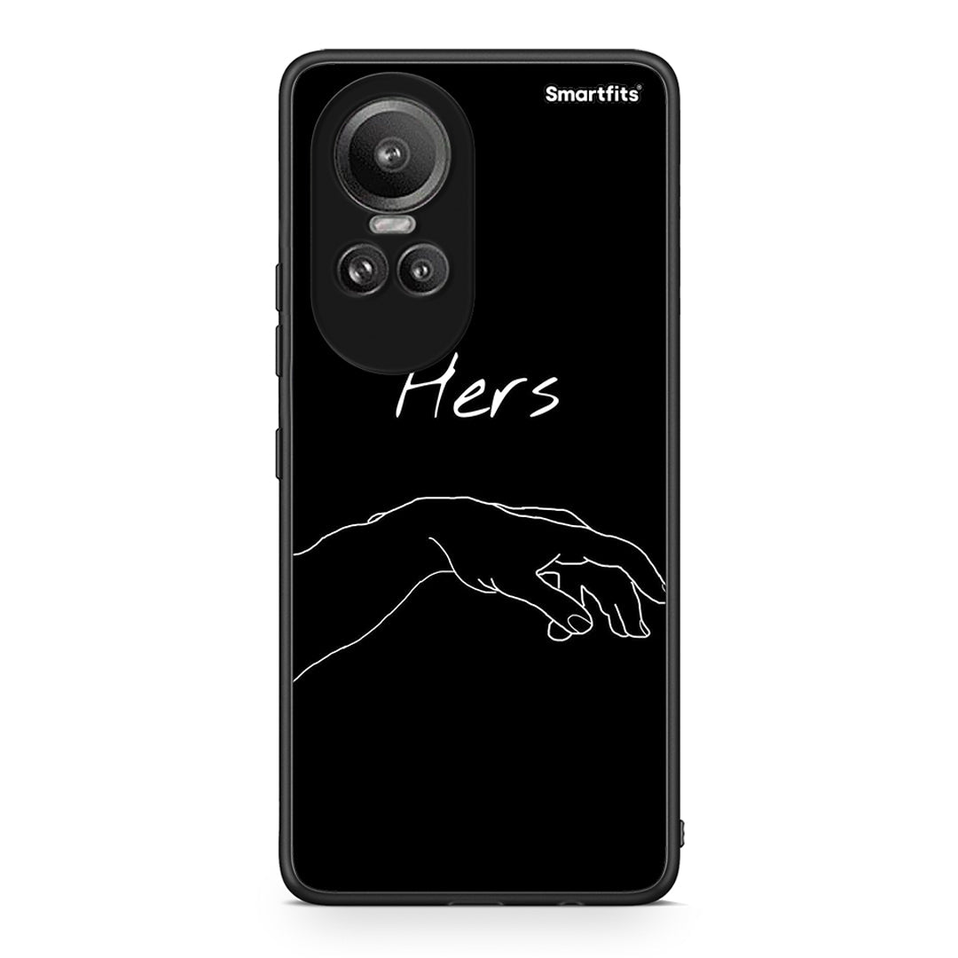 Oppo Reno10 Pro Aeshetic Love 1 Θήκη Αγίου Βαλεντίνου από τη Smartfits με σχέδιο στο πίσω μέρος και μαύρο περίβλημα | Smartphone case with colorful back and black bezels by Smartfits