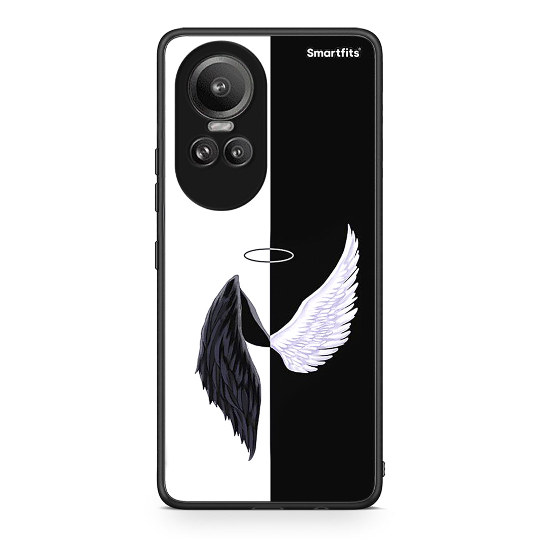 Oppo Reno10 Pro Angels Demons θήκη από τη Smartfits με σχέδιο στο πίσω μέρος και μαύρο περίβλημα | Smartphone case with colorful back and black bezels by Smartfits