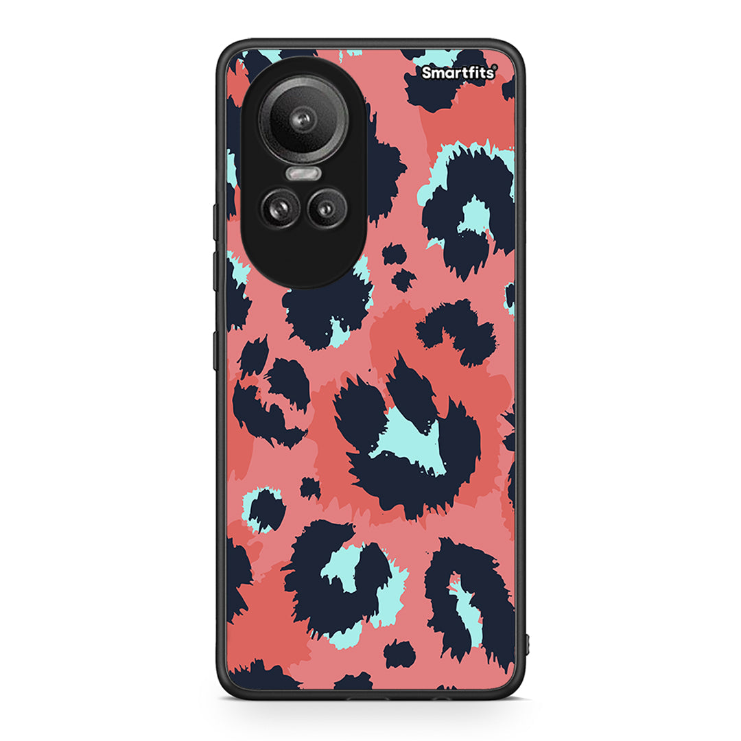 22 - Oppo Reno10 Pro Pink Leopard Animal case, cover, bumper