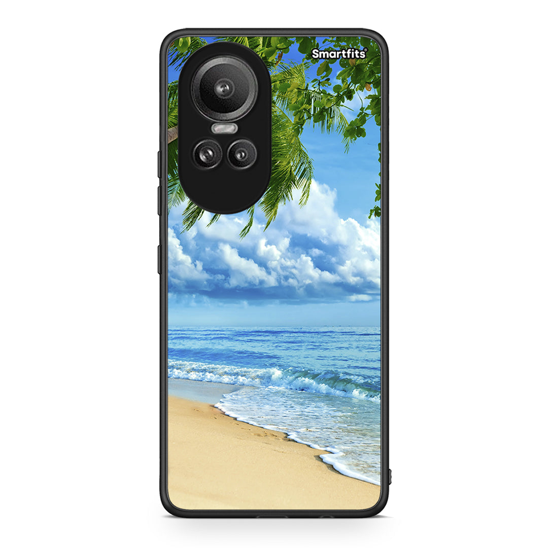 Oppo Reno10 Pro Beautiful Beach θήκη από τη Smartfits με σχέδιο στο πίσω μέρος και μαύρο περίβλημα | Smartphone case with colorful back and black bezels by Smartfits