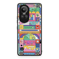 Thumbnail for Oppo Reno10 Pro Bubbles Soap θήκη από τη Smartfits με σχέδιο στο πίσω μέρος και μαύρο περίβλημα | Smartphone case with colorful back and black bezels by Smartfits
