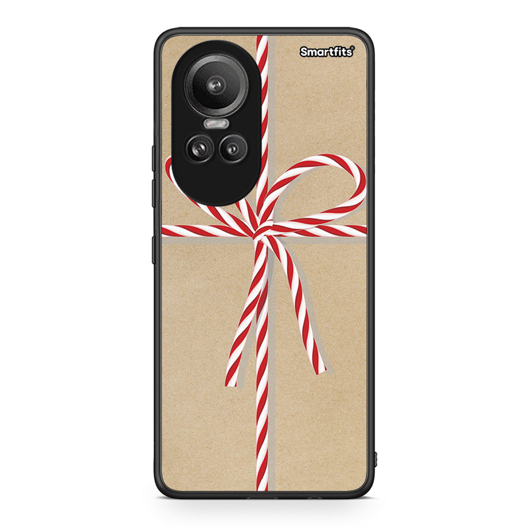 Oppo Reno10 Pro Christmas Gift θήκη από τη Smartfits με σχέδιο στο πίσω μέρος και μαύρο περίβλημα | Smartphone case with colorful back and black bezels by Smartfits