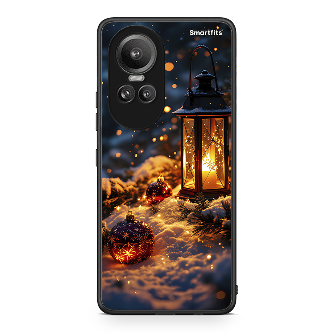 Oppo Reno10 Pro Christmas Ornaments θήκη από τη Smartfits με σχέδιο στο πίσω μέρος και μαύρο περίβλημα | Smartphone case with colorful back and black bezels by Smartfits