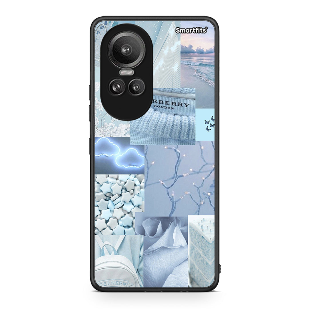 Oppo Reno10 Pro Ciel Aesthetic Collage θήκη από τη Smartfits με σχέδιο στο πίσω μέρος και μαύρο περίβλημα | Smartphone case with colorful back and black bezels by Smartfits