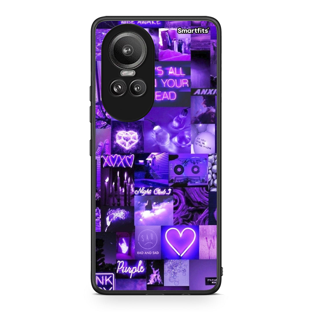 Oppo Reno10 Pro Collage Stay Wild Θήκη Αγίου Βαλεντίνου από τη Smartfits με σχέδιο στο πίσω μέρος και μαύρο περίβλημα | Smartphone case with colorful back and black bezels by Smartfits