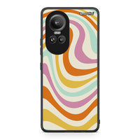 Thumbnail for Oppo Reno10 Pro Colourful Waves θήκη από τη Smartfits με σχέδιο στο πίσω μέρος και μαύρο περίβλημα | Smartphone case with colorful back and black bezels by Smartfits