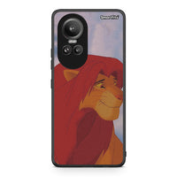 Thumbnail for Oppo Reno10 Pro Lion Love 1 Θήκη Αγίου Βαλεντίνου από τη Smartfits με σχέδιο στο πίσω μέρος και μαύρο περίβλημα | Smartphone case with colorful back and black bezels by Smartfits