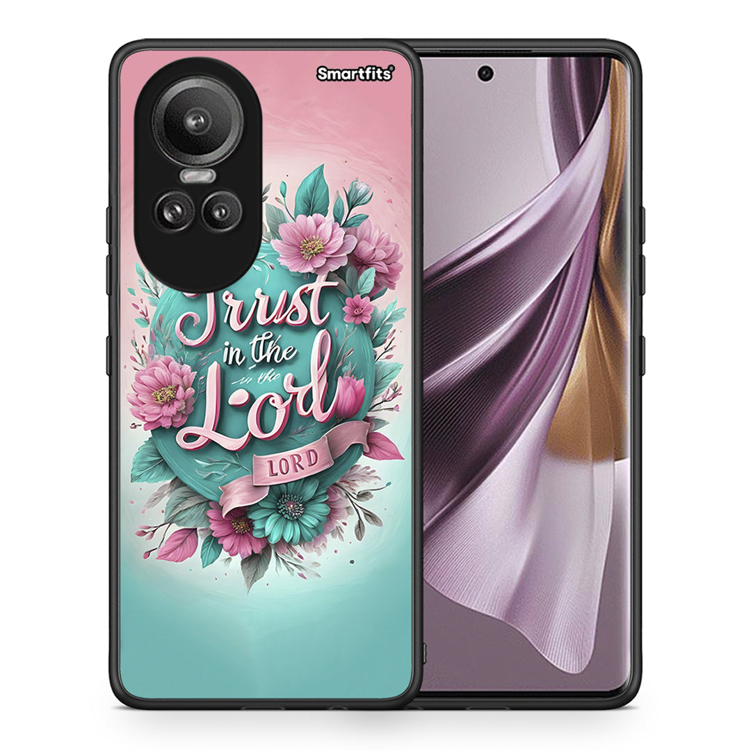 Θήκη Oppo Reno10 Pro Lord Trust από τη Smartfits με σχέδιο στο πίσω μέρος και μαύρο περίβλημα | Oppo Reno10 Pro Lord Trust case with colorful back and black bezels