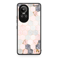 Thumbnail for 4 - Oppo Reno10 Pro Hexagon Pink Marble case, cover, bumper