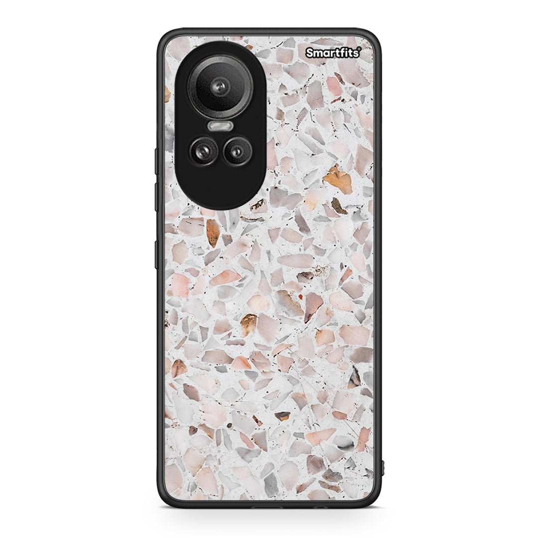 Oppo Reno10 Pro Marble Terrazzo θήκη από τη Smartfits με σχέδιο στο πίσω μέρος και μαύρο περίβλημα | Smartphone case with colorful back and black bezels by Smartfits