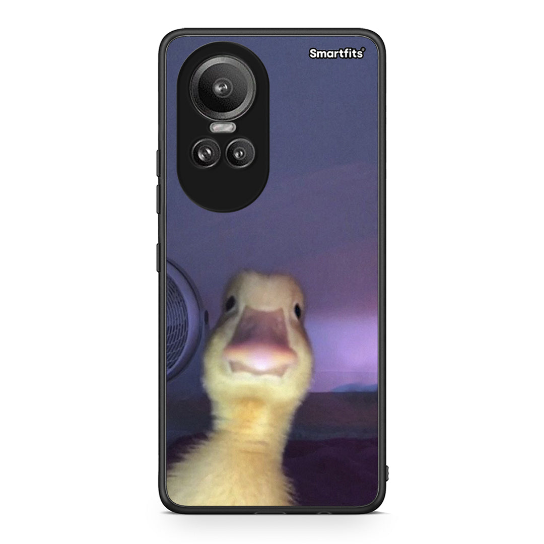 Oppo Reno10 Pro Meme Duck θήκη από τη Smartfits με σχέδιο στο πίσω μέρος και μαύρο περίβλημα | Smartphone case with colorful back and black bezels by Smartfits