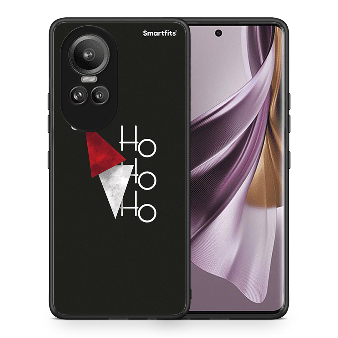 Θήκη Oppo Reno10 Pro Minimal Christmas από τη Smartfits με σχέδιο στο πίσω μέρος και μαύρο περίβλημα | Oppo Reno10 Pro Minimal Christmas case with colorful back and black bezels