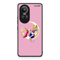 Thumbnail for Oppo Reno10 Pro Moon Girl θήκη από τη Smartfits με σχέδιο στο πίσω μέρος και μαύρο περίβλημα | Smartphone case with colorful back and black bezels by Smartfits