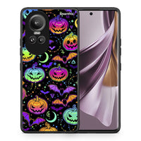 Thumbnail for Θήκη Oppo Reno10 Pro Neon Halloween από τη Smartfits με σχέδιο στο πίσω μέρος και μαύρο περίβλημα | Oppo Reno10 Pro Neon Halloween case with colorful back and black bezels