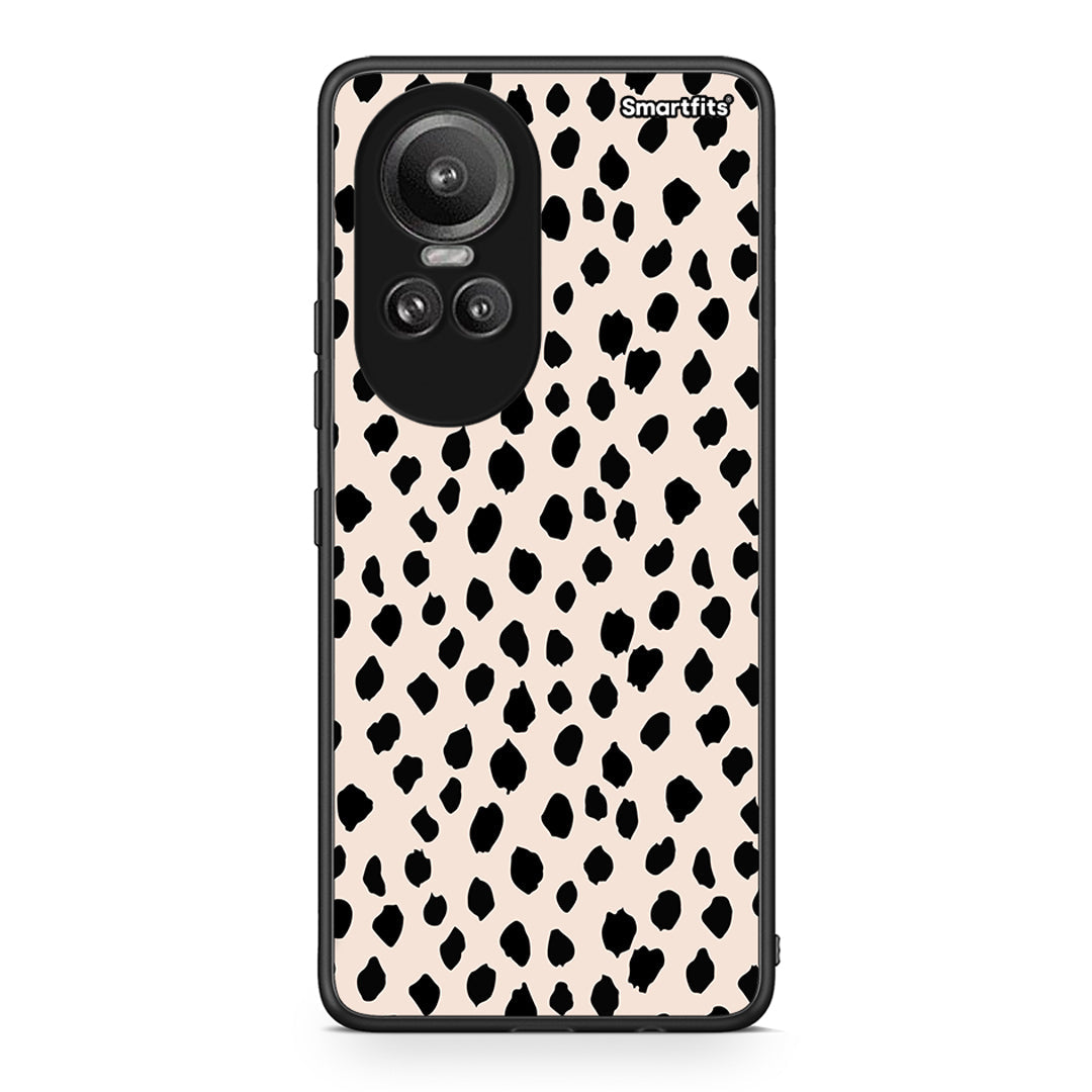 Oppo Reno10 Pro New Polka Dots θήκη από τη Smartfits με σχέδιο στο πίσω μέρος και μαύρο περίβλημα | Smartphone case with colorful back and black bezels by Smartfits