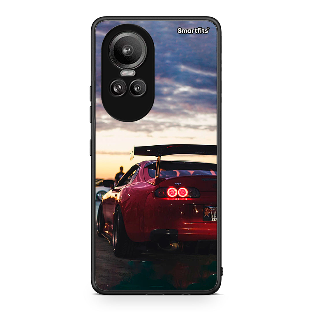 Oppo Reno10 Pro Racing Supra θήκη από τη Smartfits με σχέδιο στο πίσω μέρος και μαύρο περίβλημα | Smartphone case with colorful back and black bezels by Smartfits