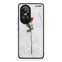 Thumbnail for Oppo Reno10 Pro Red Rose θήκη από τη Smartfits με σχέδιο στο πίσω μέρος και μαύρο περίβλημα | Smartphone case with colorful back and black bezels by Smartfits