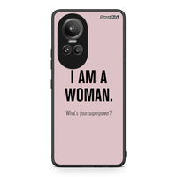 Thumbnail for Oppo Reno10 Pro Superpower Woman θήκη από τη Smartfits με σχέδιο στο πίσω μέρος και μαύρο περίβλημα | Smartphone case with colorful back and black bezels by Smartfits