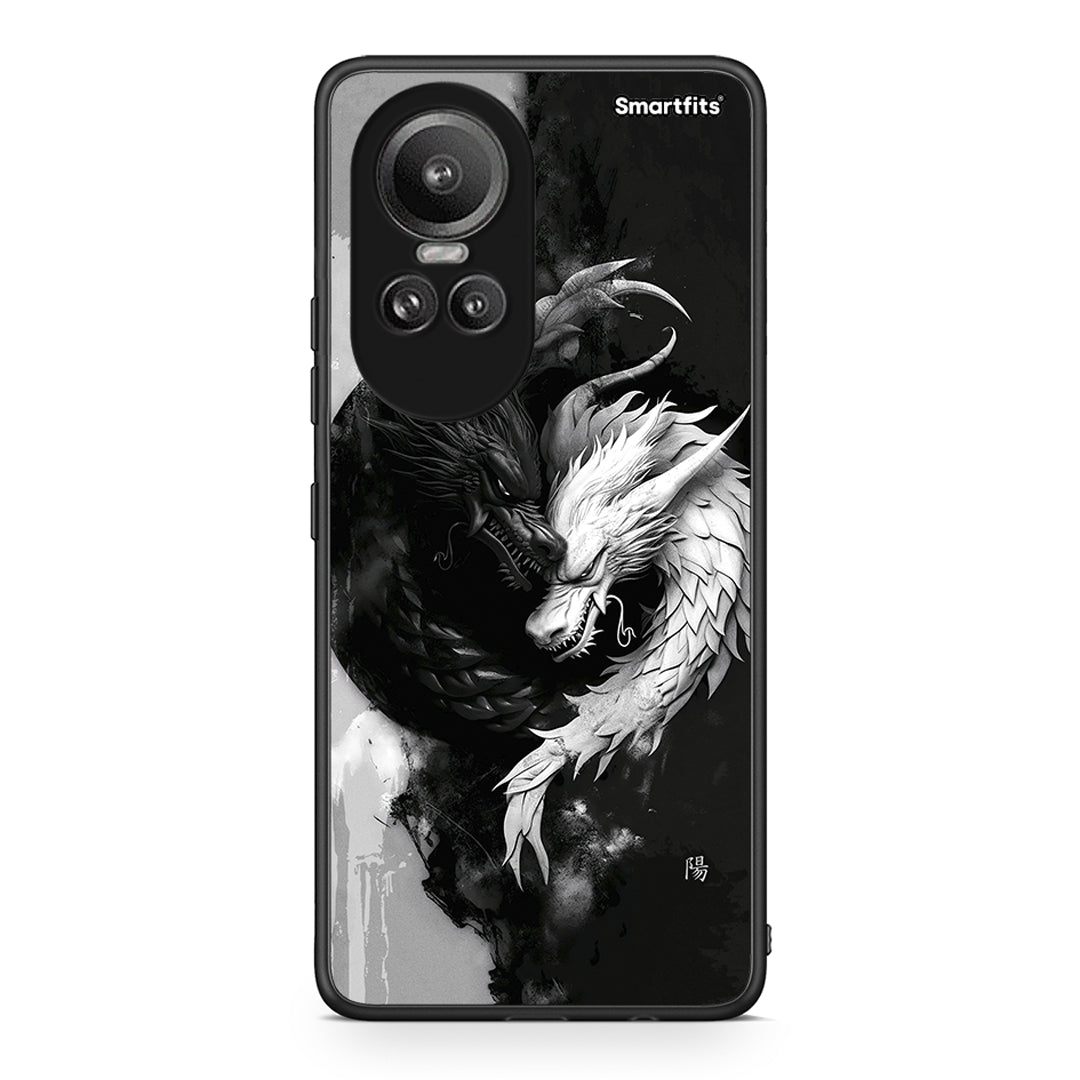 Oppo Reno10 Pro Yin Yang Θήκη από τη Smartfits με σχέδιο στο πίσω μέρος και μαύρο περίβλημα | Smartphone case with colorful back and black bezels by Smartfits