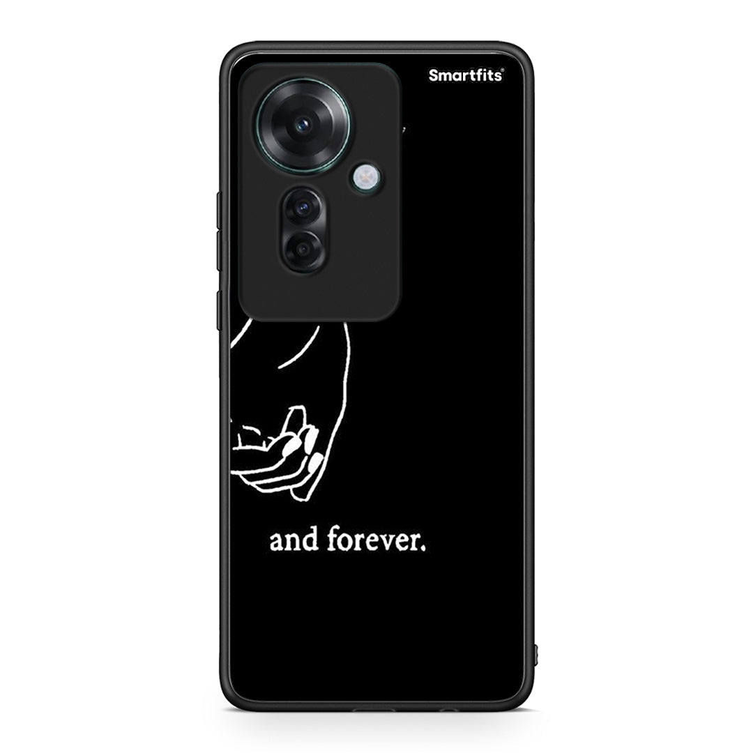 Oppo Reno11 F 5G Always & Forever 2 Θήκη Αγίου Βαλεντίνου από τη Smartfits με σχέδιο στο πίσω μέρος και μαύρο περίβλημα | Smartphone case with colorful back and black bezels by Smartfits