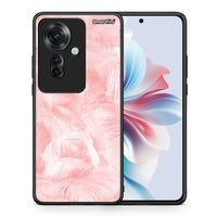 Thumbnail for Θήκη Oppo Reno11 F 5G Pink Feather Boho από τη Smartfits με σχέδιο στο πίσω μέρος και μαύρο περίβλημα | Oppo Reno11 F 5G Pink Feather Boho case with colorful back and black bezels