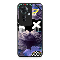 Thumbnail for Oppo Reno11 F 5G Cat Collage θήκη από τη Smartfits με σχέδιο στο πίσω μέρος και μαύρο περίβλημα | Smartphone case with colorful back and black bezels by Smartfits