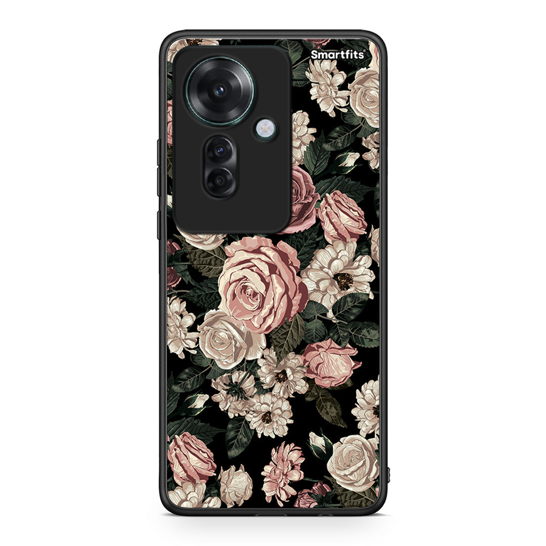 4 - Oppo Reno11 F 5G Wild Roses Flower case, cover, bumper