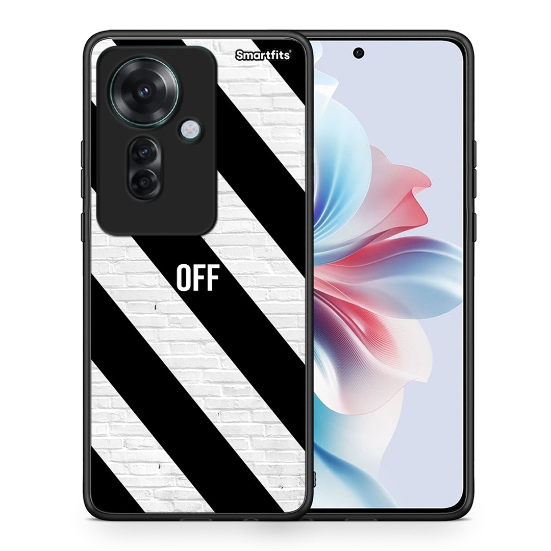 Θήκη Oppo Reno11 F 5G Get Off από τη Smartfits με σχέδιο στο πίσω μέρος και μαύρο περίβλημα | Oppo Reno11 F 5G Get Off case with colorful back and black bezels