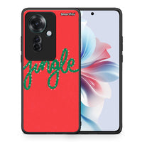 Thumbnail for Θήκη Oppo Reno11 F 5G Jingle Xmas από τη Smartfits με σχέδιο στο πίσω μέρος και μαύρο περίβλημα | Oppo Reno11 F 5G Jingle Xmas case with colorful back and black bezels