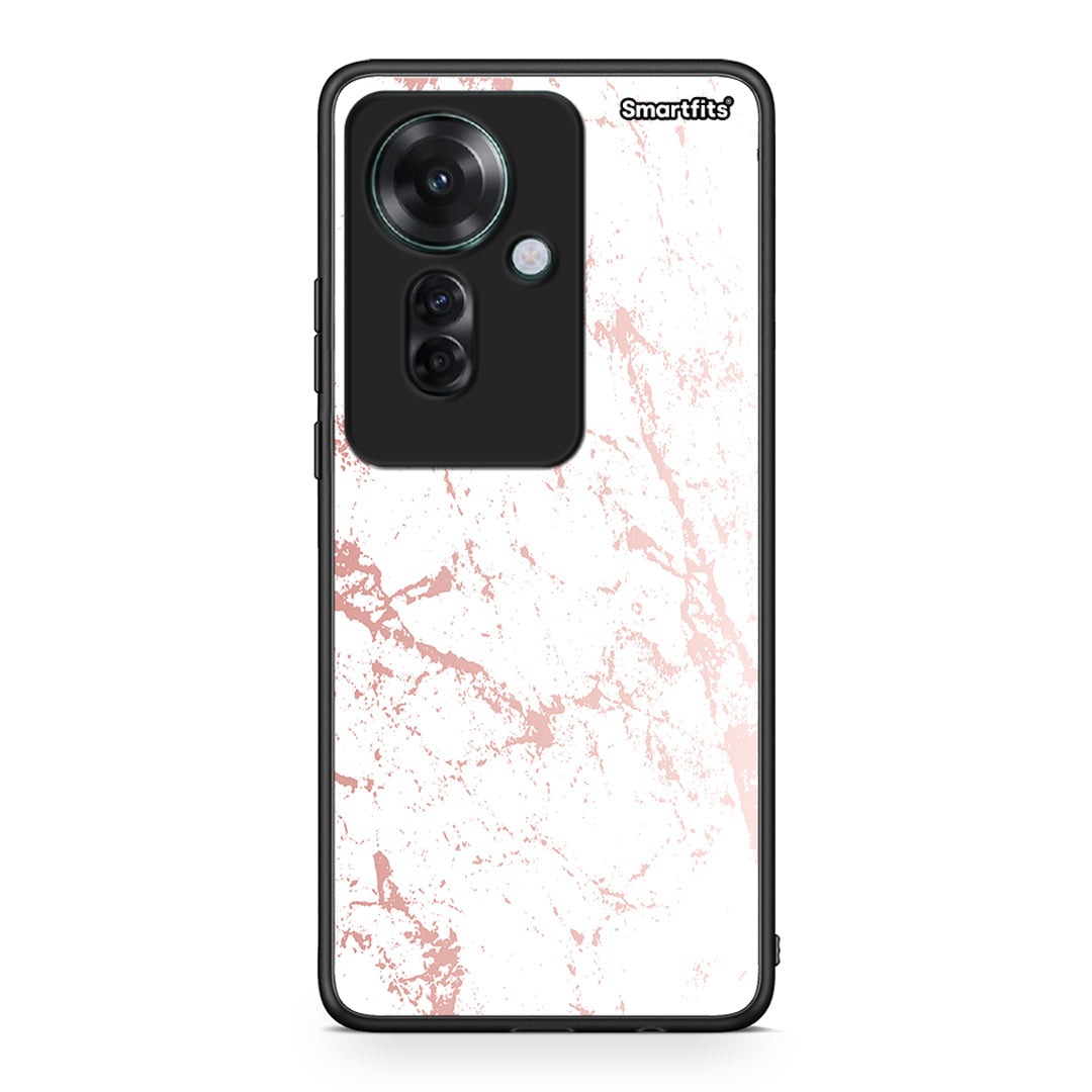 116 - Oppo Reno11 F 5G Pink Splash Marble case, cover, bumper