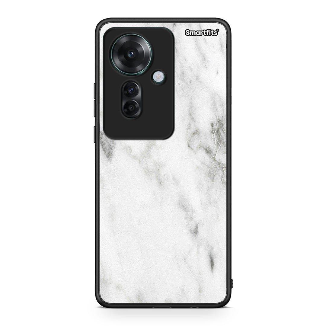 2 - Oppo Reno11 F 5G White marble case, cover, bumper