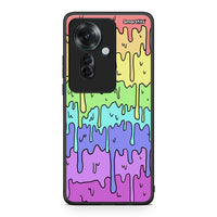 Thumbnail for Oppo Reno11 F 5G Melting Rainbow θήκη από τη Smartfits με σχέδιο στο πίσω μέρος και μαύρο περίβλημα | Smartphone case with colorful back and black bezels by Smartfits