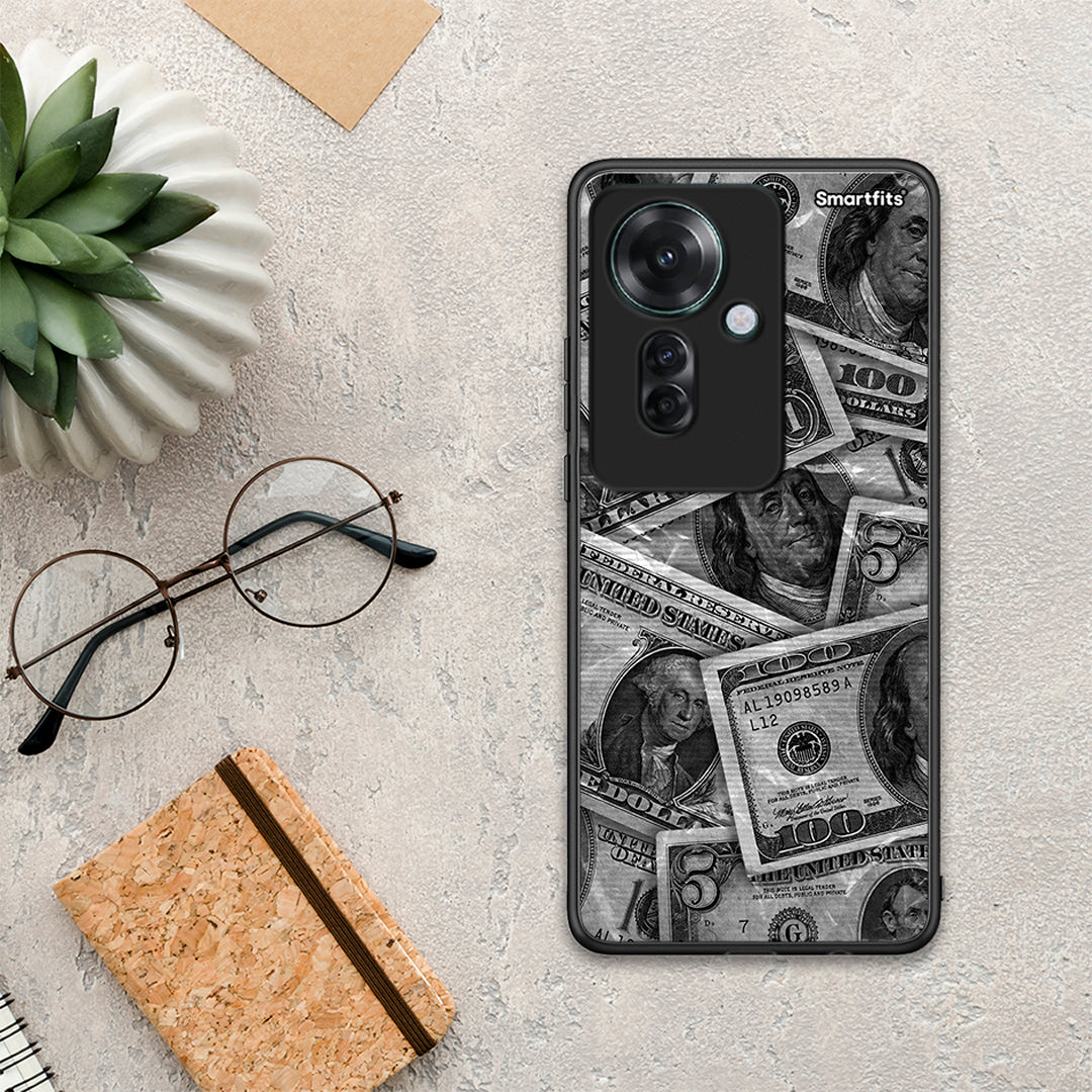 Money Dollars - Oppo Reno11 F 5G θήκη