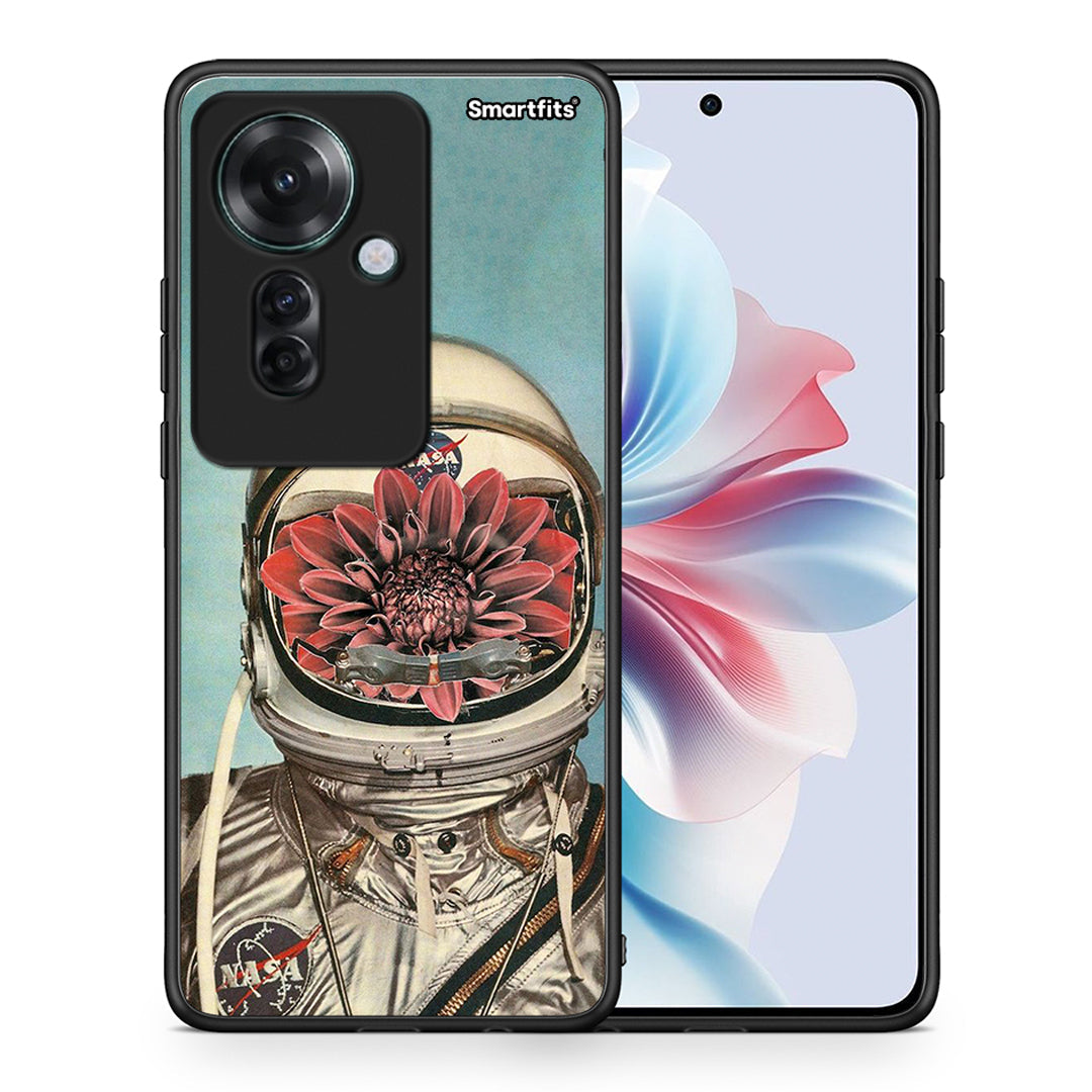 Θήκη Oppo Reno11 F 5G Nasa Bloom από τη Smartfits με σχέδιο στο πίσω μέρος και μαύρο περίβλημα | Oppo Reno11 F 5G Nasa Bloom case with colorful back and black bezels