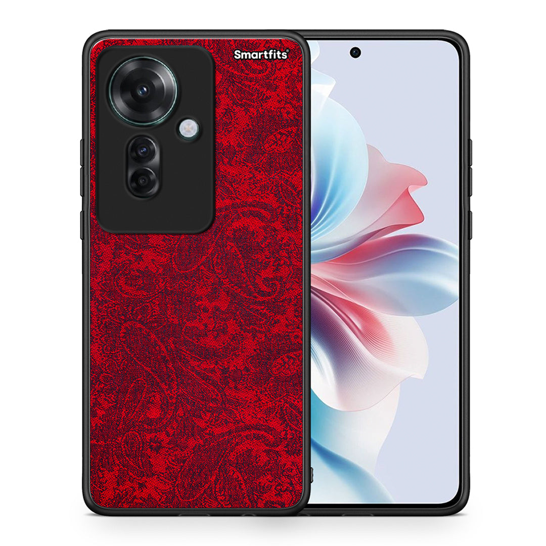 Θήκη Oppo Reno11 F 5G Paisley Cashmere από τη Smartfits με σχέδιο στο πίσω μέρος και μαύρο περίβλημα | Oppo Reno11 F 5G Paisley Cashmere case with colorful back and black bezels