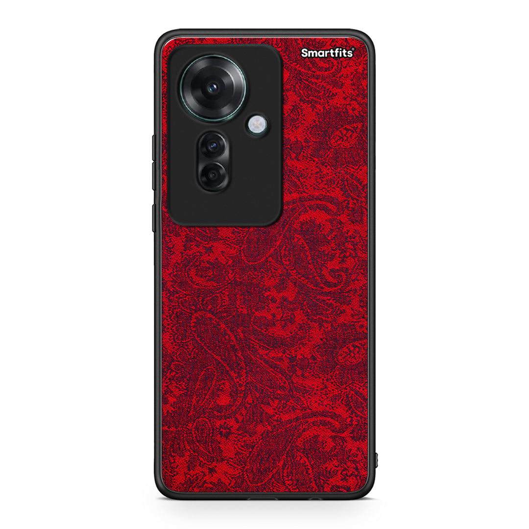 Oppo Reno11 F 5G Paisley Cashmere θήκη από τη Smartfits με σχέδιο στο πίσω μέρος και μαύρο περίβλημα | Smartphone case with colorful back and black bezels by Smartfits