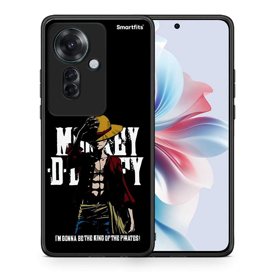 Θήκη Oppo Reno11 F 5G Pirate King από τη Smartfits με σχέδιο στο πίσω μέρος και μαύρο περίβλημα | Oppo Reno11 F 5G Pirate King case with colorful back and black bezels