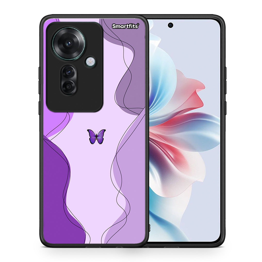 Purple Mariposa - Oppo Reno11 F 5G θήκη