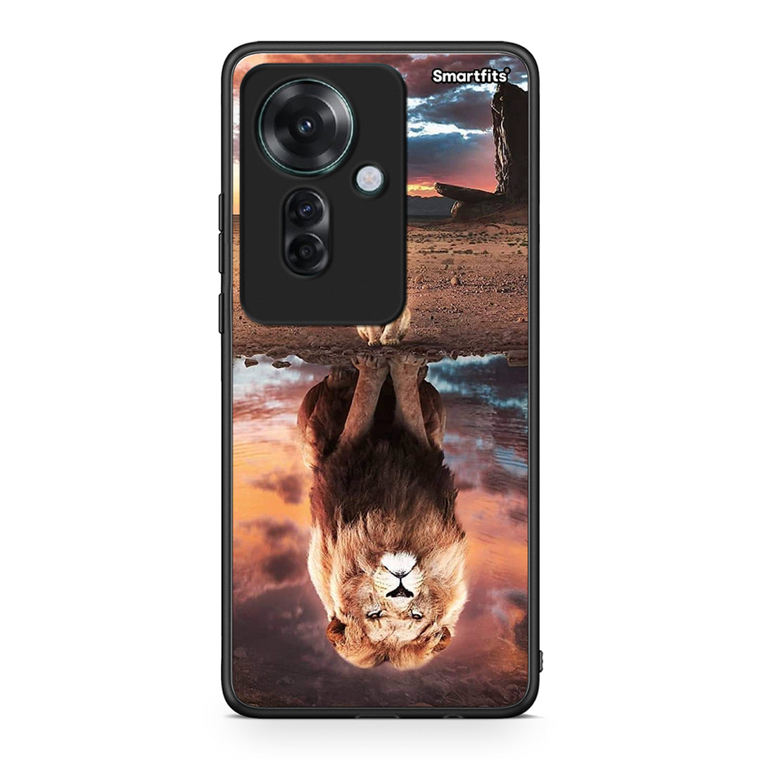 Oppo Reno11 F 5G Sunset Dreams Θήκη Αγίου Βαλεντίνου από τη Smartfits με σχέδιο στο πίσω μέρος και μαύρο περίβλημα | Smartphone case with colorful back and black bezels by Smartfits