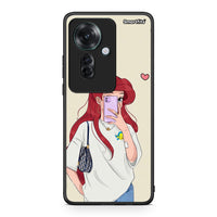 Thumbnail for Oppo Reno11 F 5G Walking Mermaid Θήκη από τη Smartfits με σχέδιο στο πίσω μέρος και μαύρο περίβλημα | Smartphone case with colorful back and black bezels by Smartfits