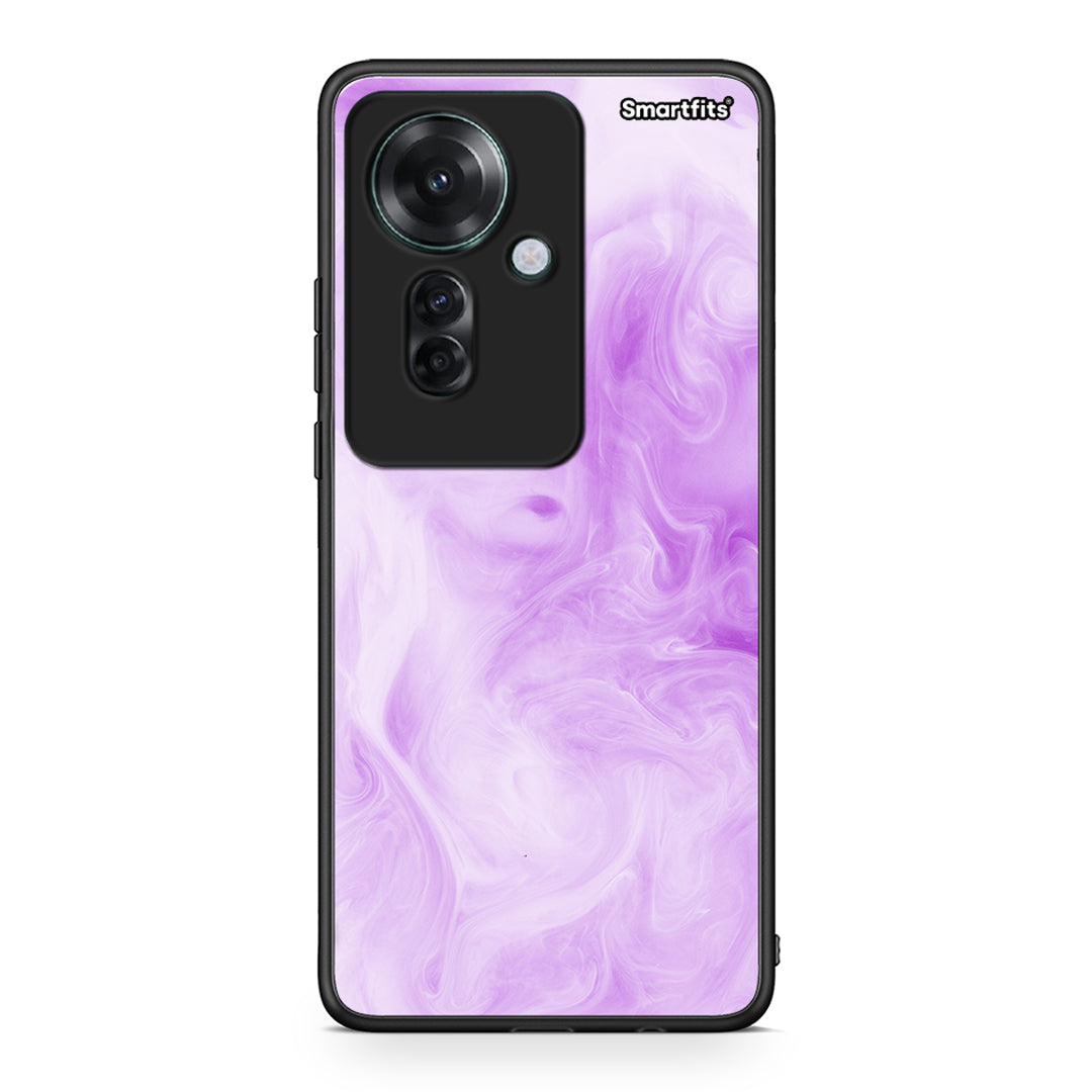 99 - Oppo Reno11 F 5G Watercolor Lavender case, cover, bumper