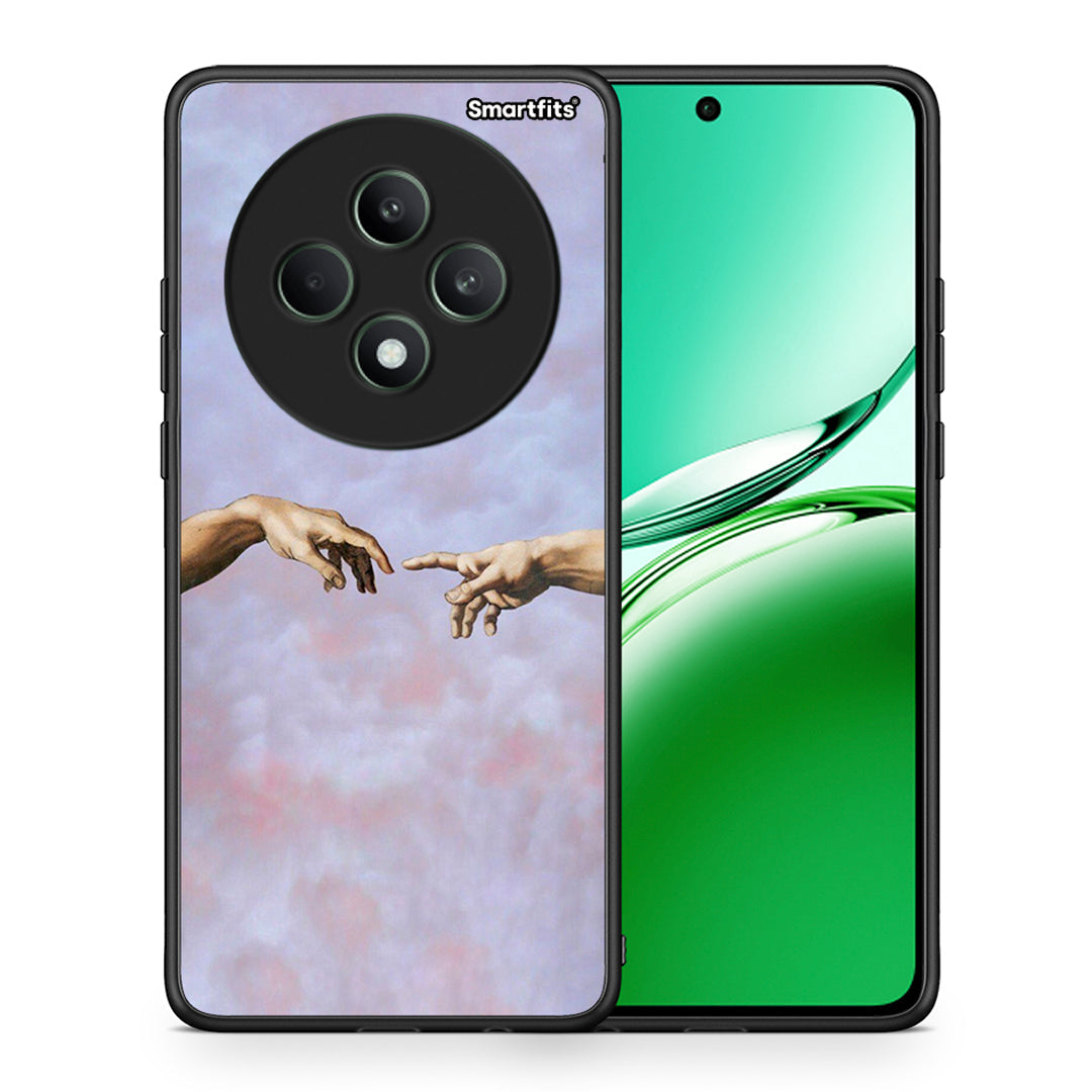 Θήκη Oppo Reno12 F 5G / FS 5G Adam Hand από τη Smartfits με σχέδιο στο πίσω μέρος και μαύρο περίβλημα | Oppo Reno12 F 5G / FS 5G Adam Hand case with colorful back and black bezels