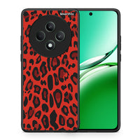 Thumbnail for Θήκη Oppo Reno12 F 5G / FS 5G Red Leopard Animal από τη Smartfits με σχέδιο στο πίσω μέρος και μαύρο περίβλημα | Oppo Reno12 F 5G / FS 5G Red Leopard Animal case with colorful back and black bezels