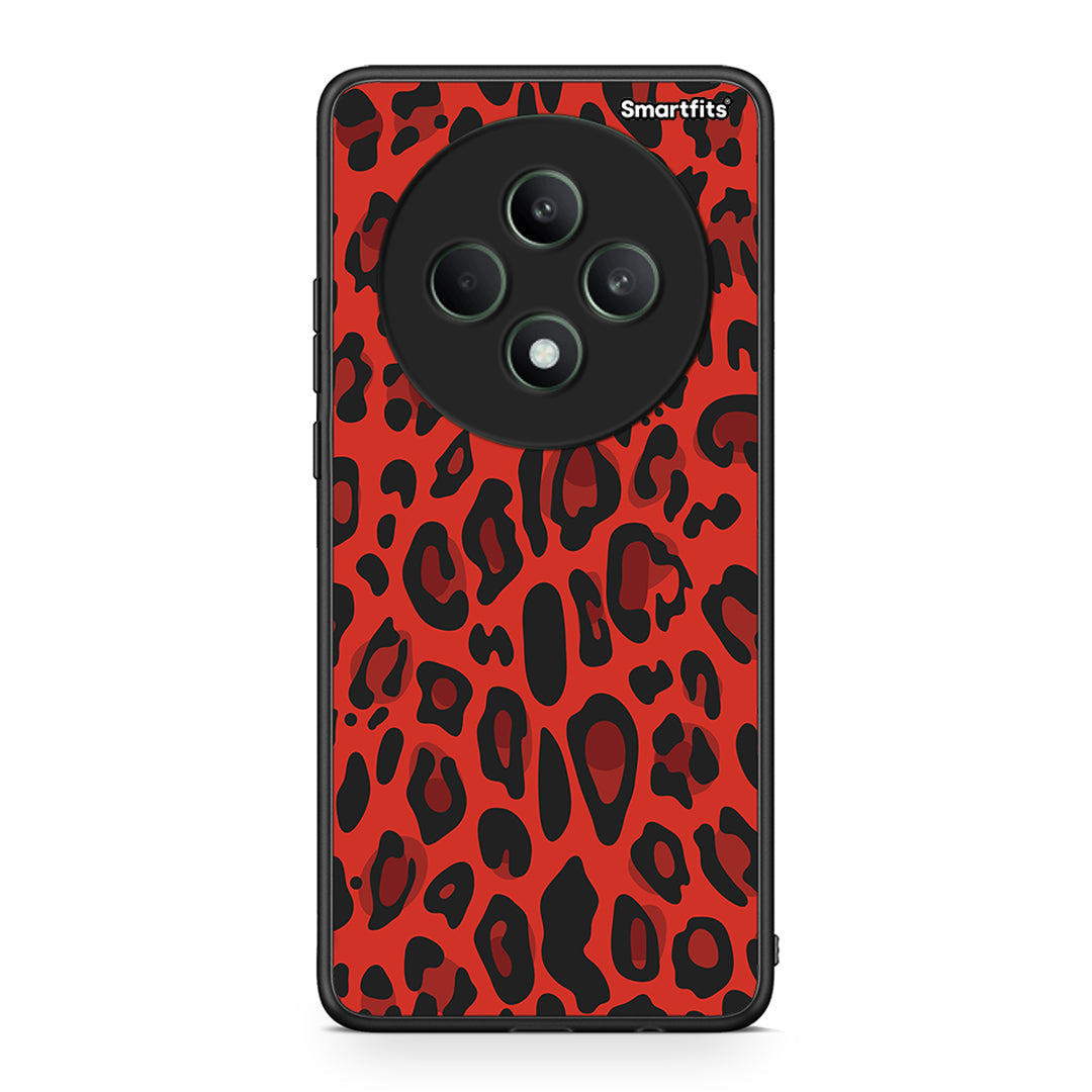 4 - Oppo Reno12 F 5G / FS 5G Red Leopard Animal case, cover, bumper