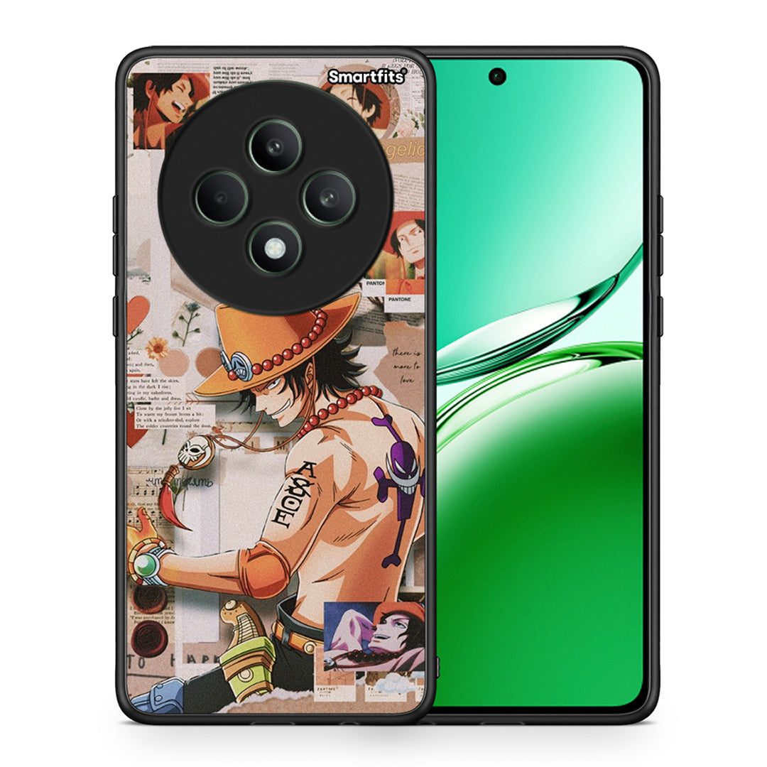 Θήκη Oppo Reno12 F 5G / FS 5G Anime Collage από τη Smartfits με σχέδιο στο πίσω μέρος και μαύρο περίβλημα | Oppo Reno12 F 5G / FS 5G Anime Collage case with colorful back and black bezels